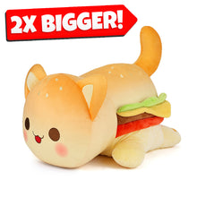 Load image into Gallery viewer, Cheeseburger Cat Pillow Plush
