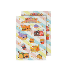 Load image into Gallery viewer, Food Cat Puff Sticker Sheets!
